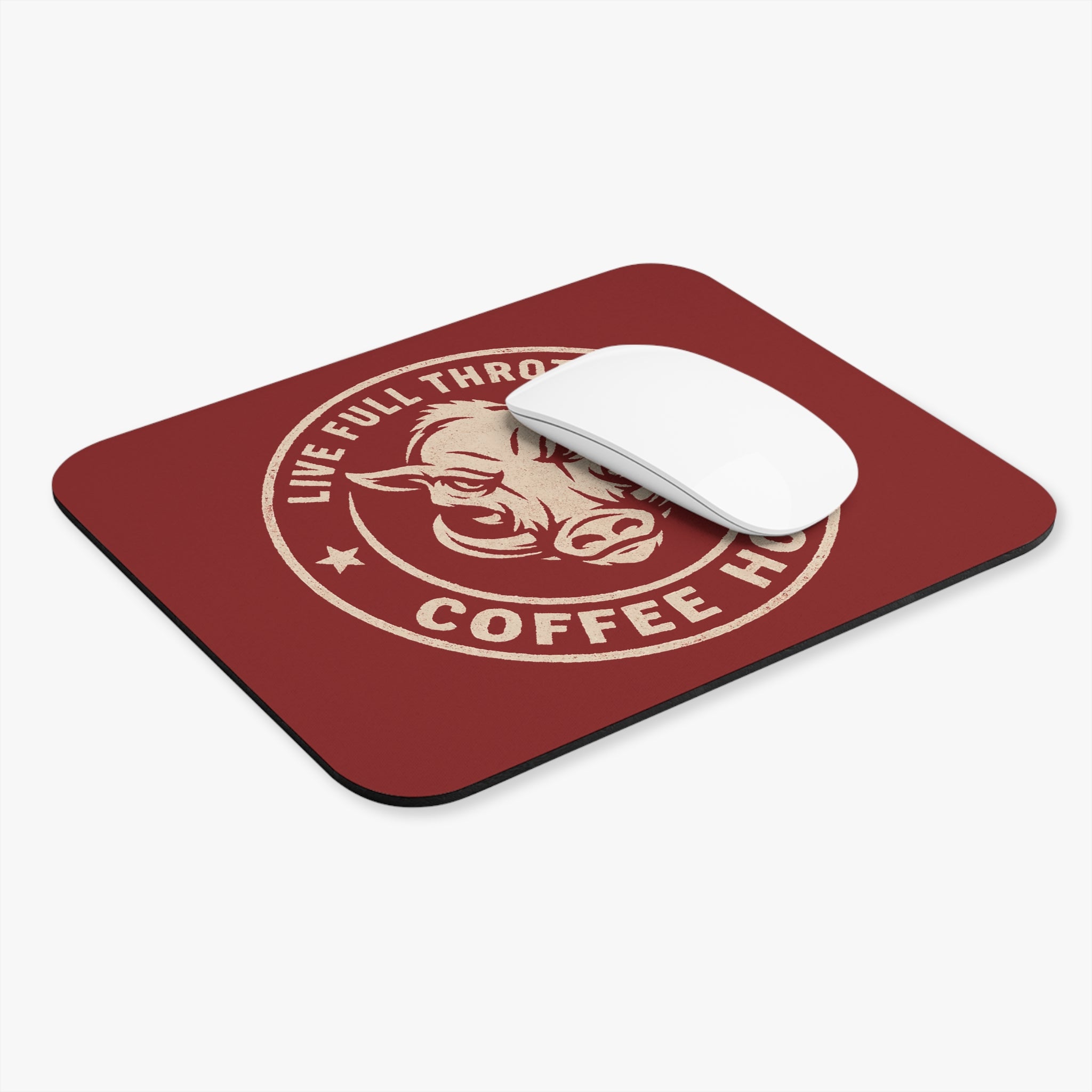 Coffee Hogs 'Live Full Throttle' Mouse Pad