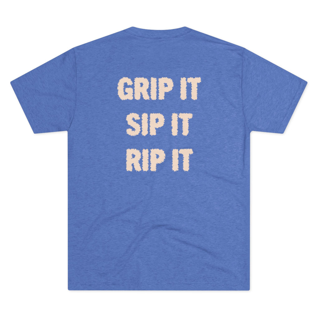 Grip It Sip It Rip It T‑Shirt — Coffee Hogs Logo Crew Tee