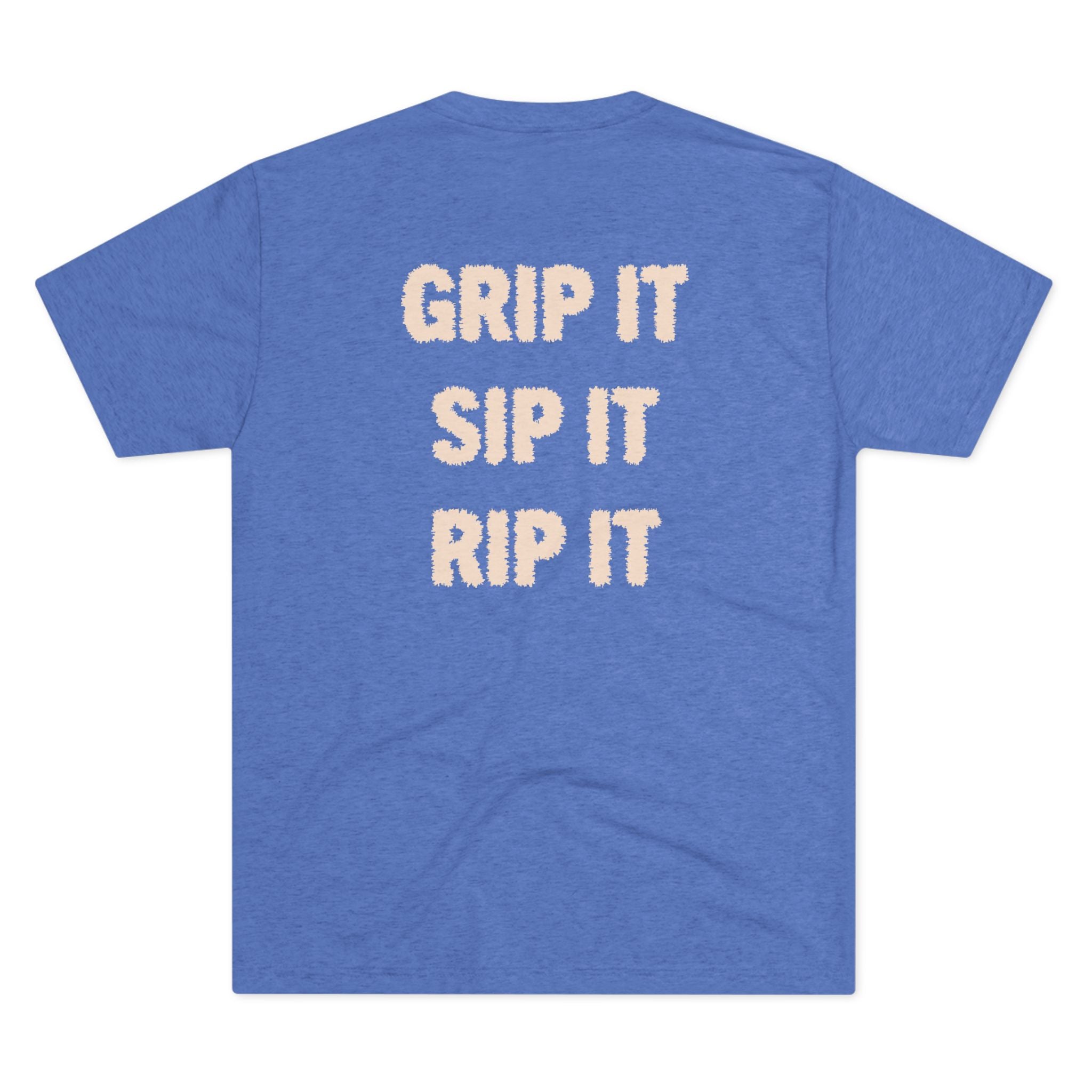 Grip It Sip It Rip It T‑Shirt — Coffee Hogs Logo Crew Tee