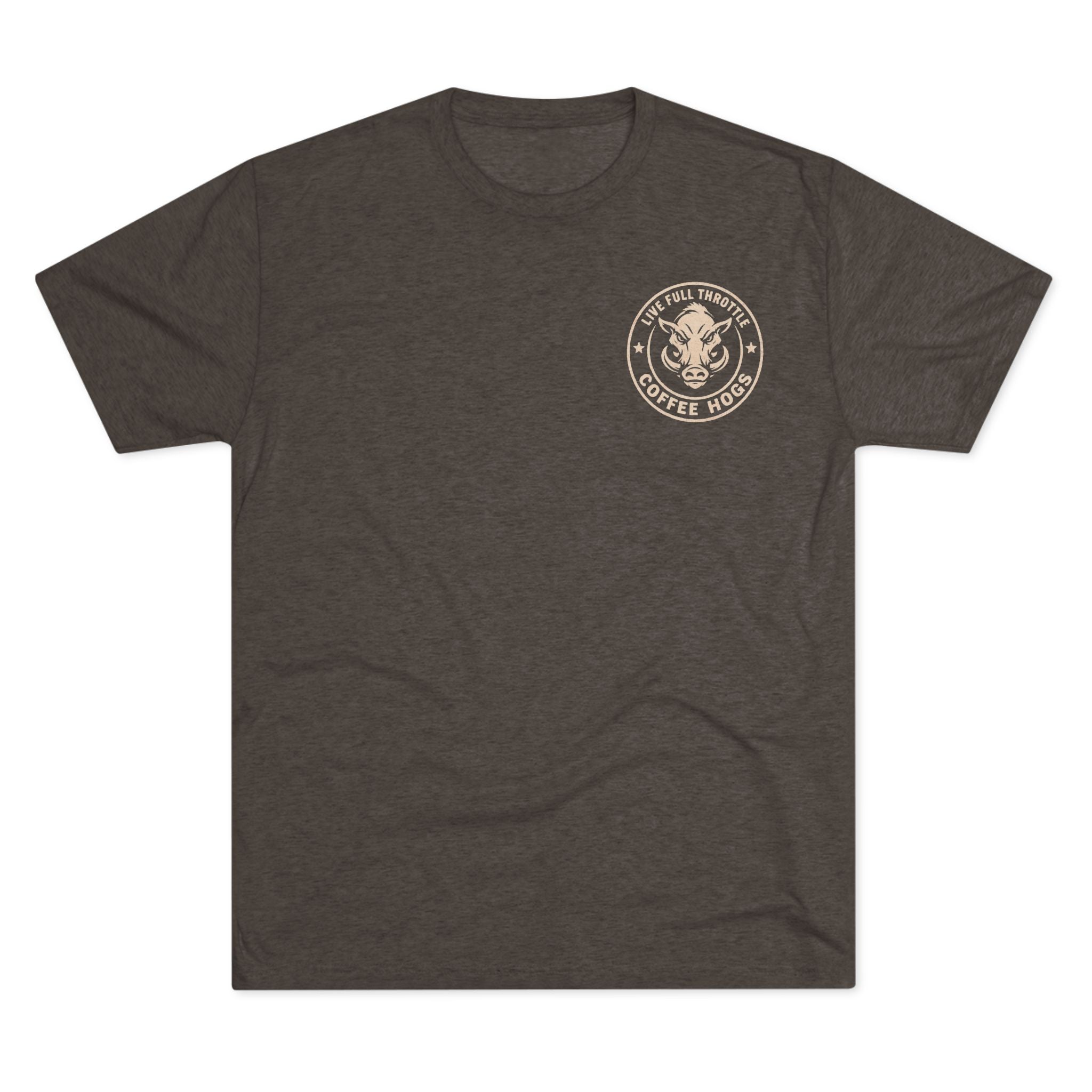 Grip It Sip It Rip It T‑Shirt — Coffee Hogs Logo Crew Tee