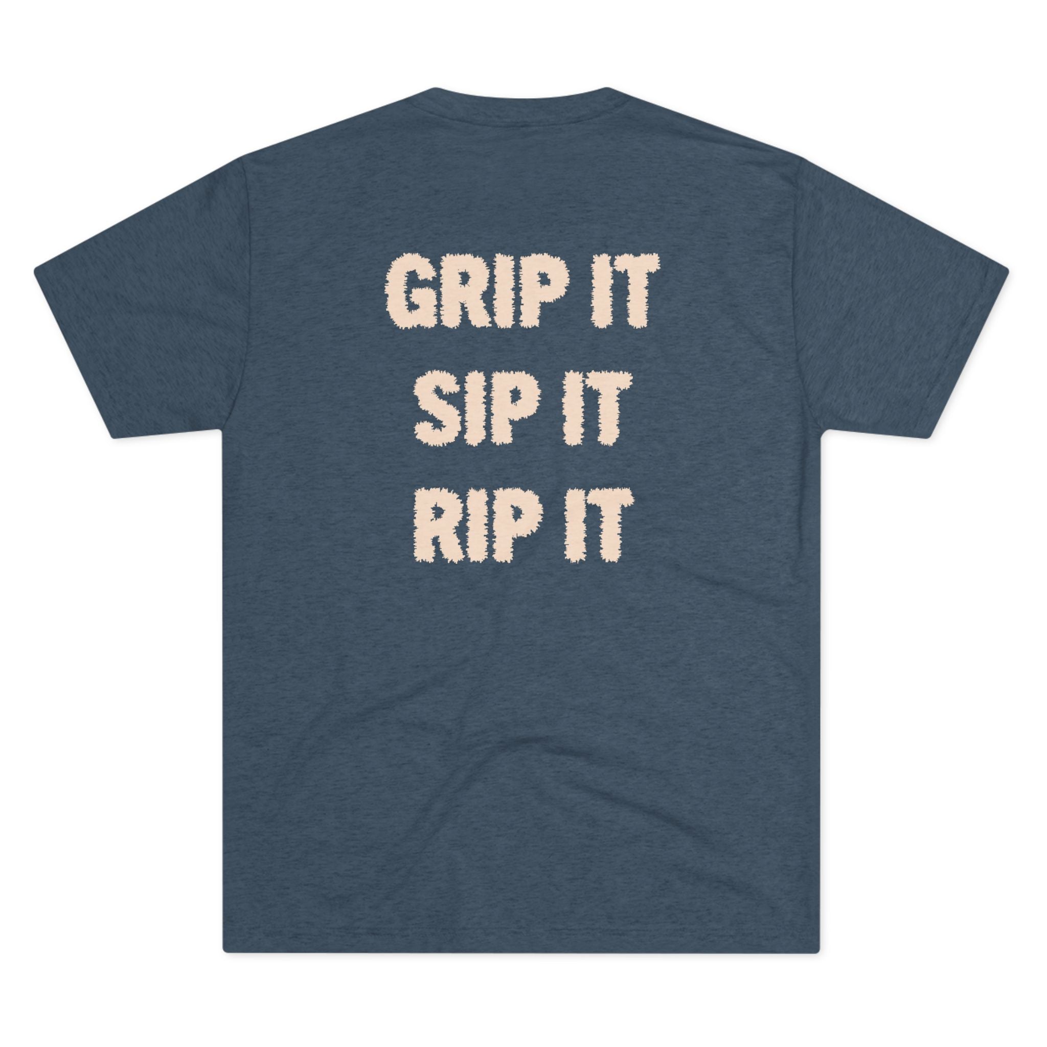 Grip It Sip It Rip It T‑Shirt — Coffee Hogs Logo Crew Tee