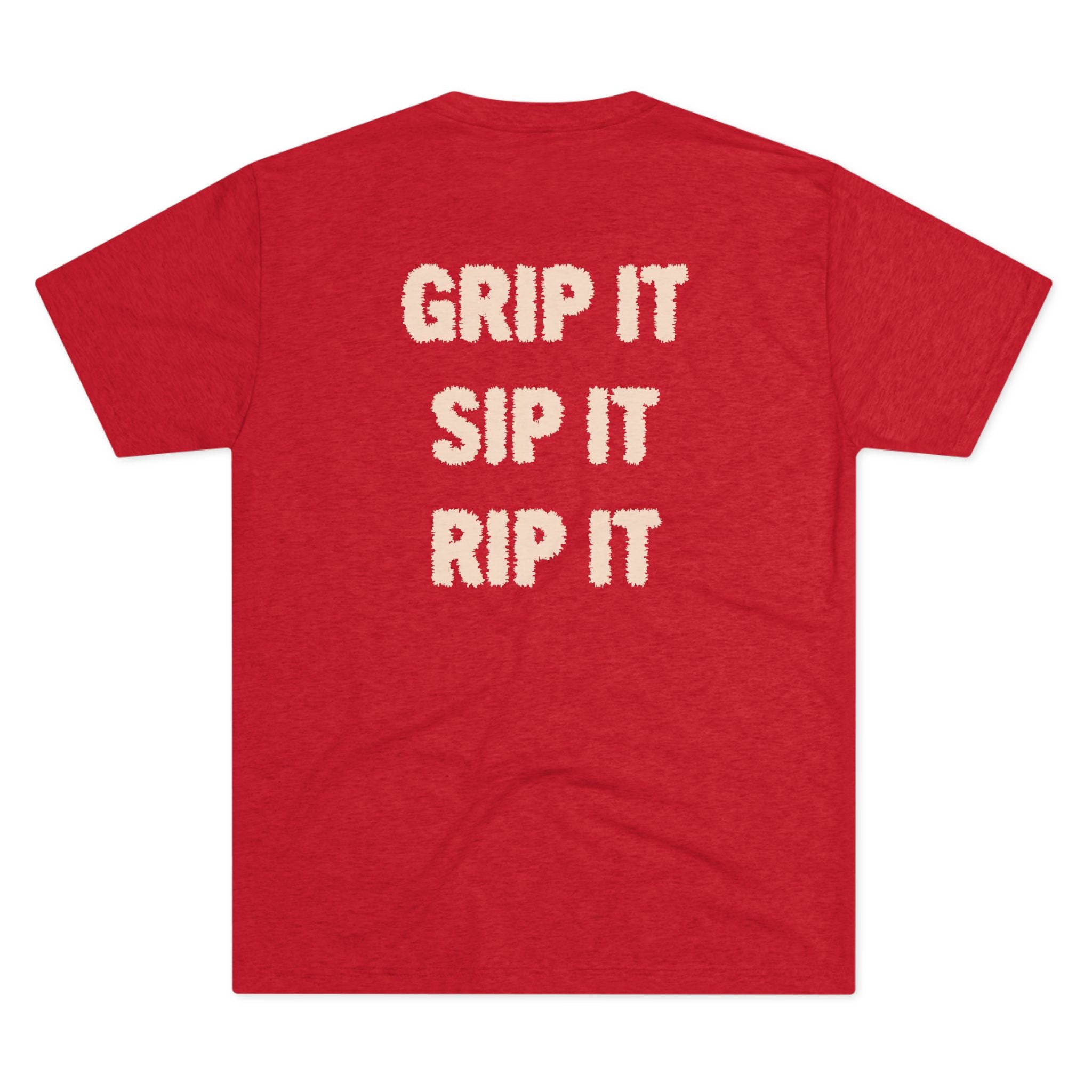 Grip It Sip It Rip It T‑Shirt — Coffee Hogs Logo Crew Tee
