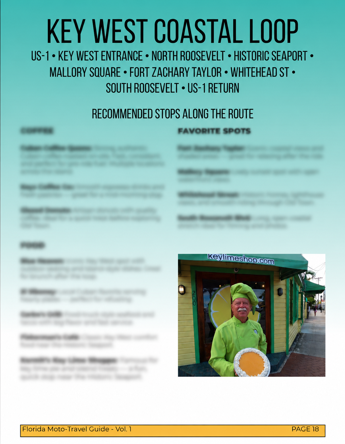 Florida Moto-Travel Guide Vol. I: Scenic Motorcycle Routes & Hidden Florida Roads