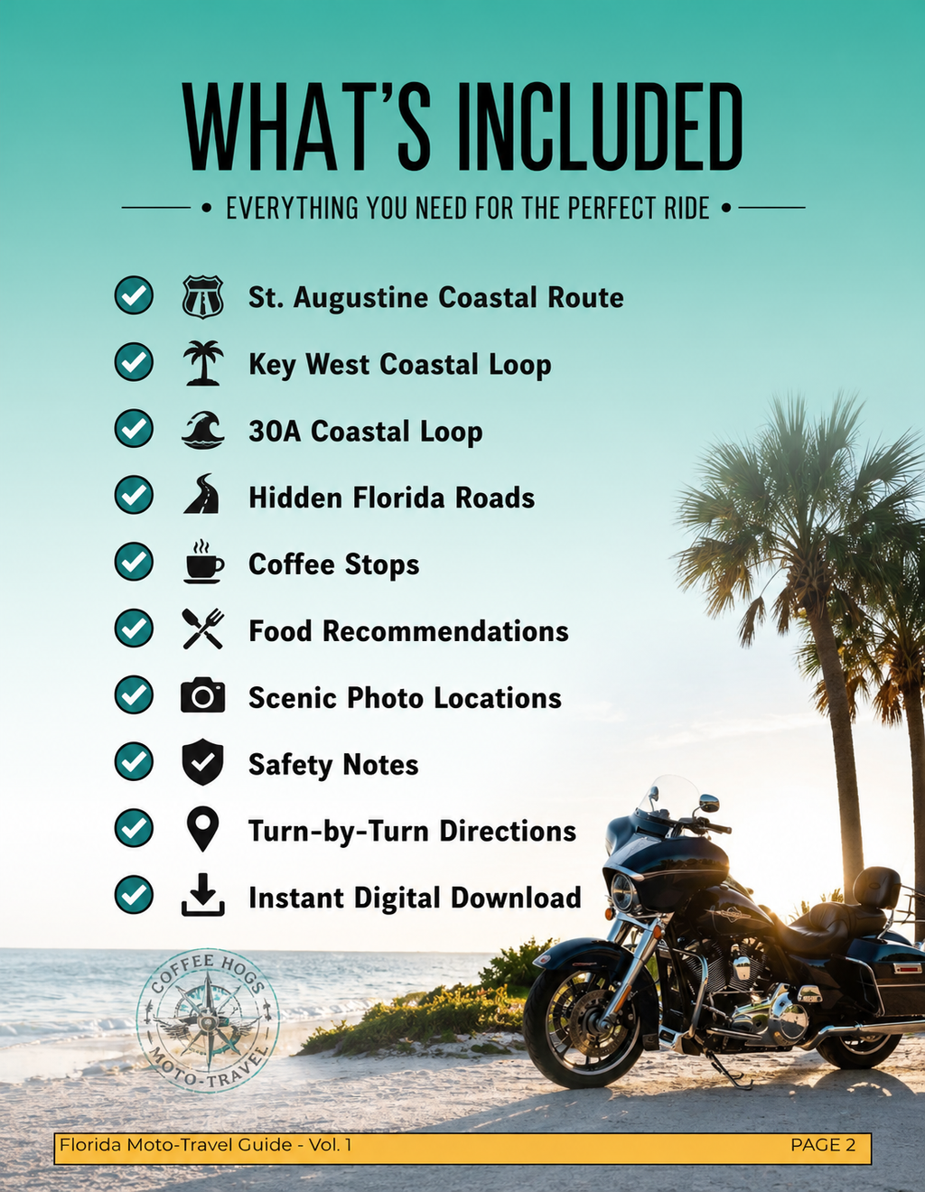 Florida Moto-Travel Guide Vol. I: Scenic Motorcycle Routes & Hidden Florida Roads
